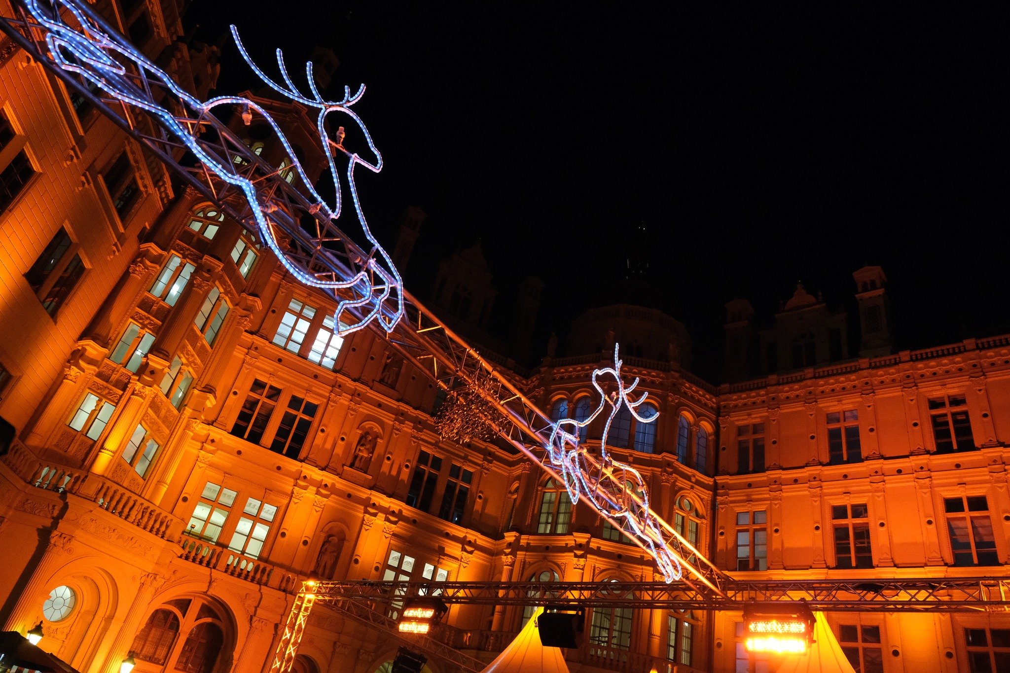 Die Höfische Weihnacht im letzten Jahr. Zu sehen ist die Weihnachtsdeko