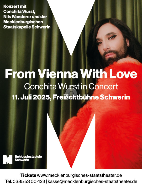 Conchita Wurst im Schweriner Staatstheater