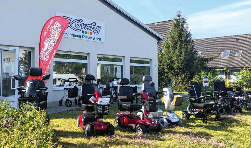 Mobilität wird bei Kowsky großgeschrieben: Das zeigte am Tag der offenen Tür ein großer „Fuhrpark“ mit vielen Möglichkeiten zum Ausprobieren.