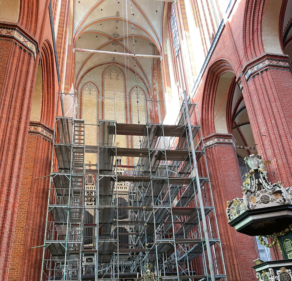 Sanierung des Hochschiffgewölbes von St. Nikolai in Wismar
