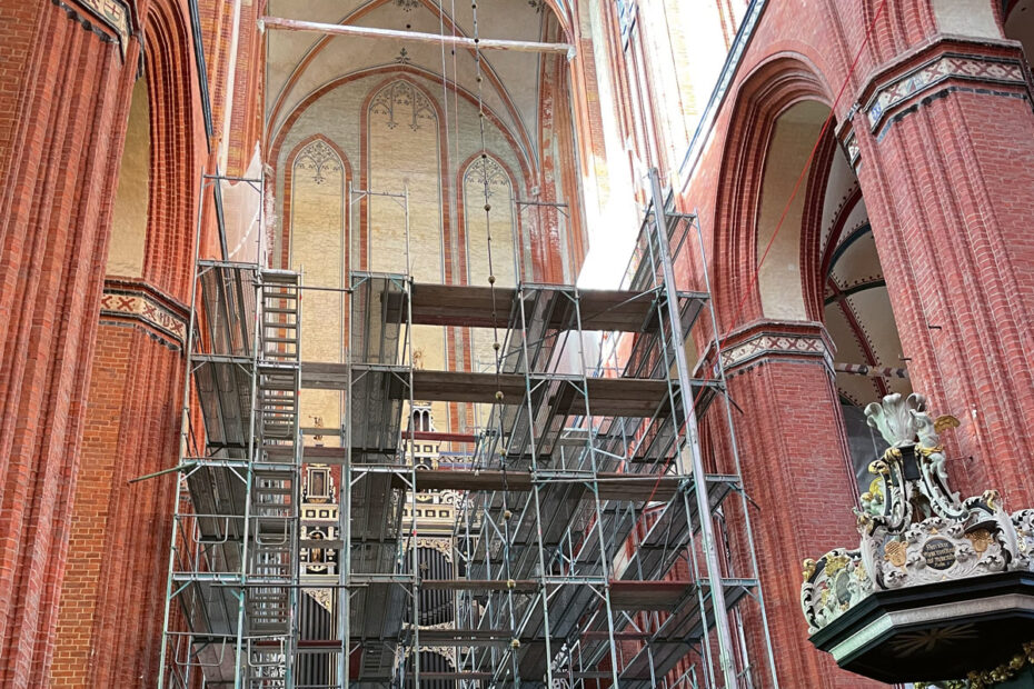 Sanierung des Hochschiffgewölbes von St. Nikolai in Wismar