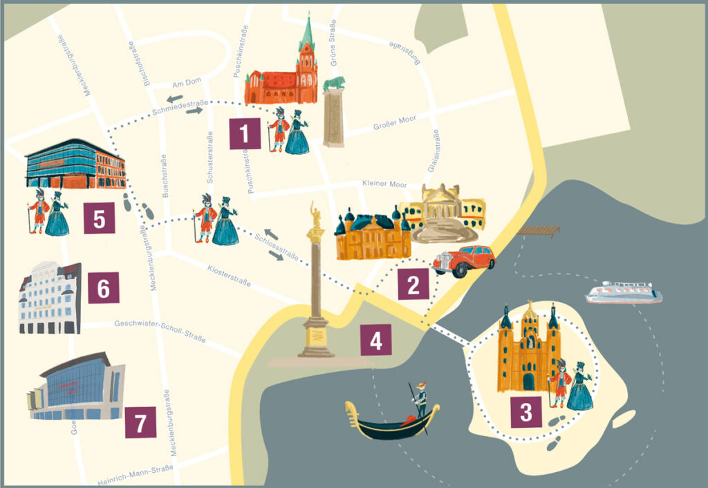 Venezianische Tage - Flanierenkarte