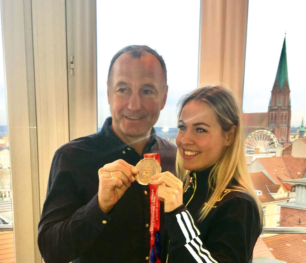 Michael Timm und Schützling Ornella Wahner