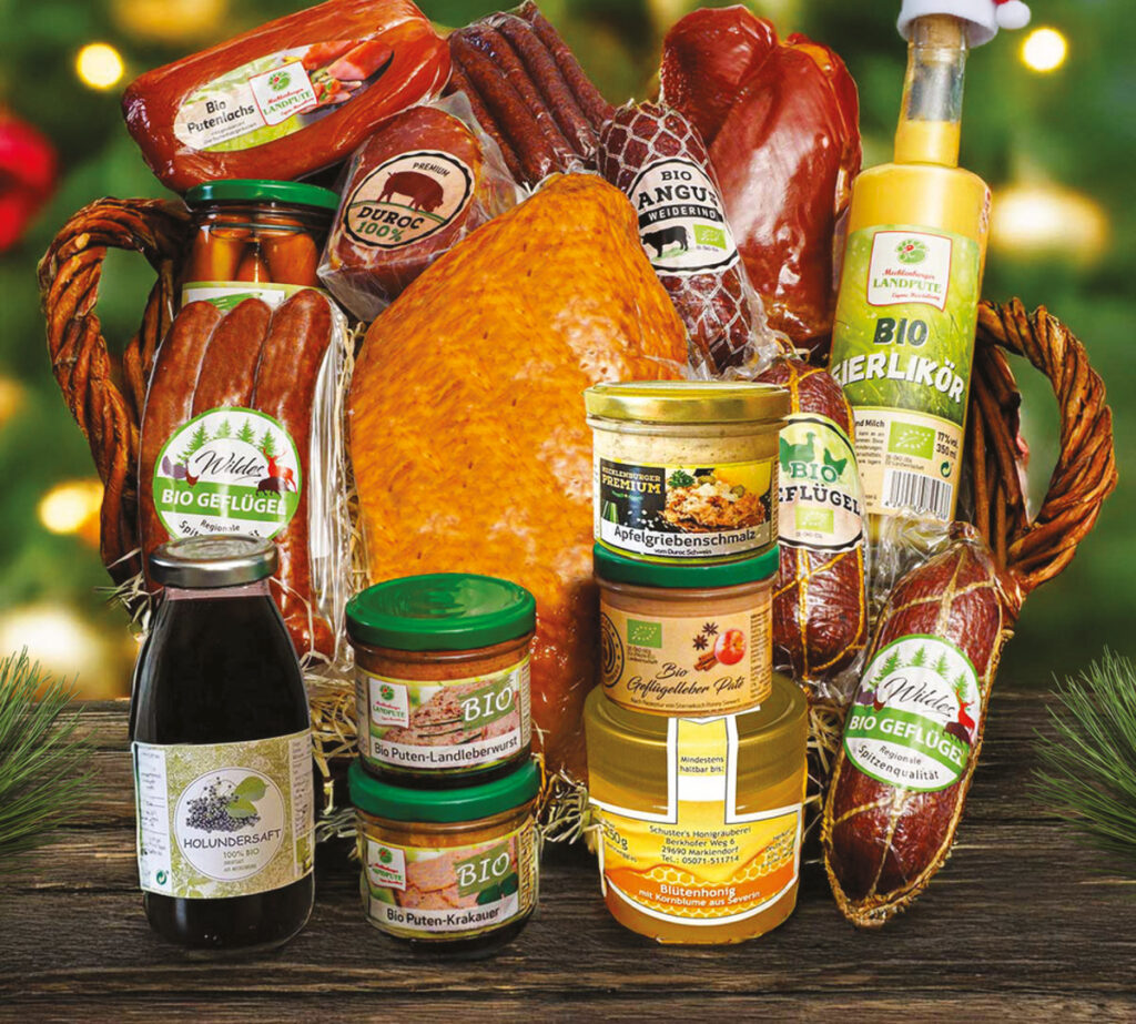 Präsentkörber von der Mecklenburger Landpute zur Weihnachtszeit