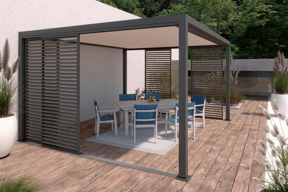 M+P Kaap: Pergolasystem Q.bus, Nova Hüppe