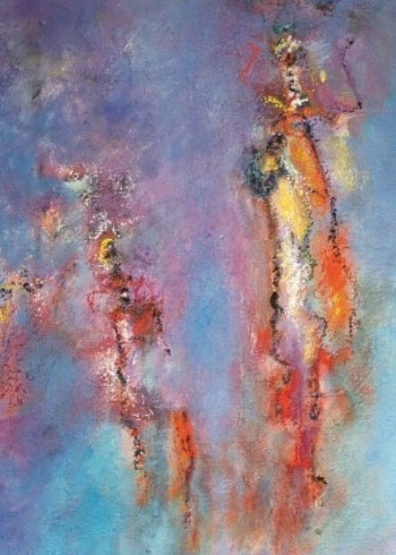 Gemälde "Spurwechsel" im St.-Marien Kirchturm in Wismar