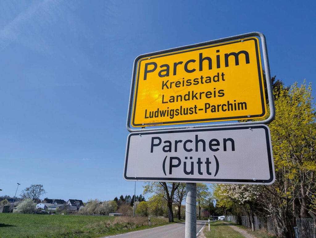 Zusatzschild - Parchim