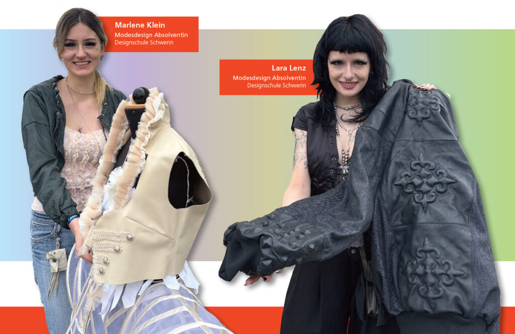 Designschule - Modeabsolventinnen: Marlene Klein und Lara Lenz