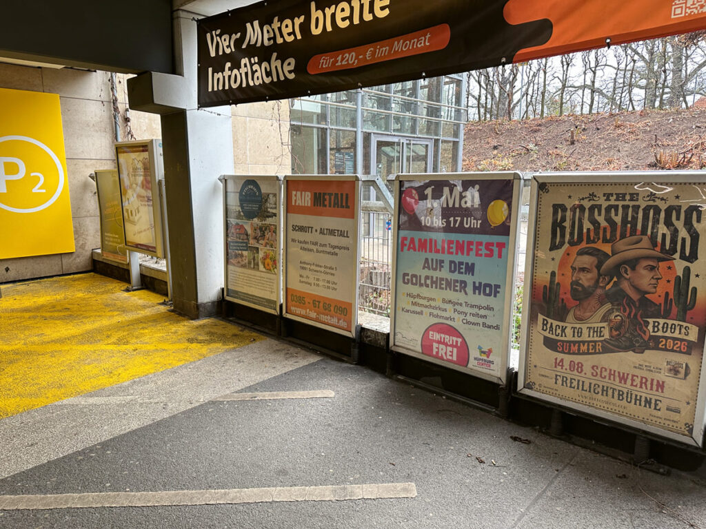 Parkhauswerbung