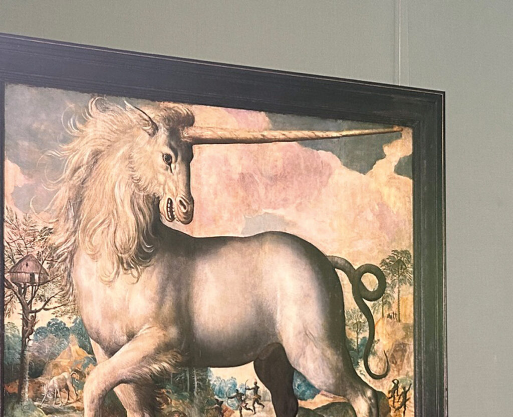 Staatliches Museum Schwerin - Einhorn Gemälde