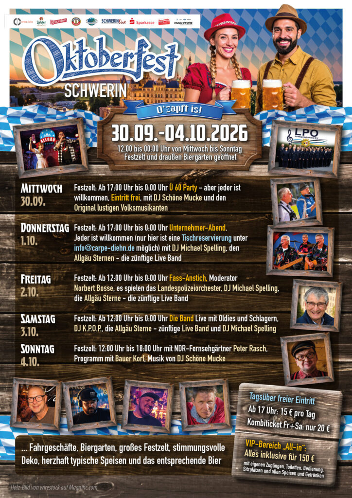 Programm Oktoberfest Schwerin 2026