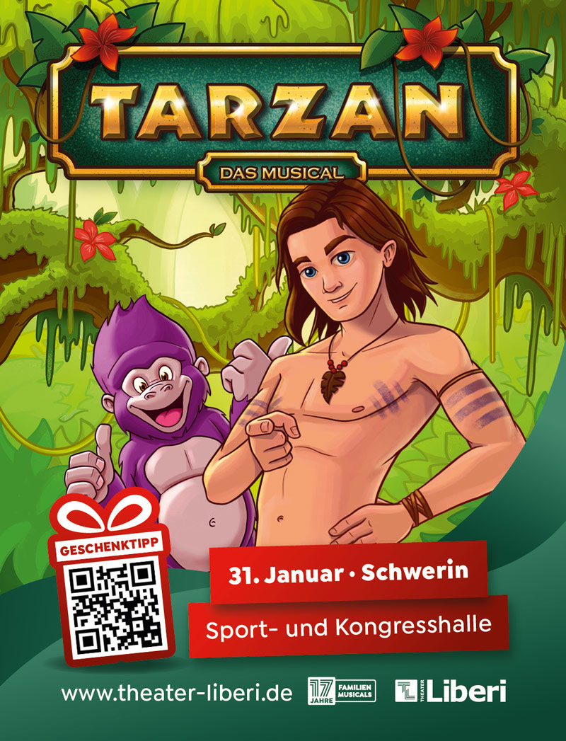 Musical Tarzan in der Sport- und Kongresshalle Schwerin